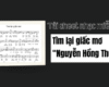 Tải sheet nhạc Tìm lại giấc mơ